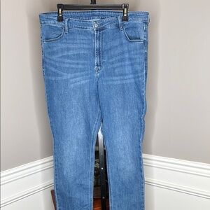 Old Navy Straight Leg Light Blue Denim Jeans Size 16
